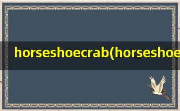 horseshoecrab(horseshoe crab是什么意思)